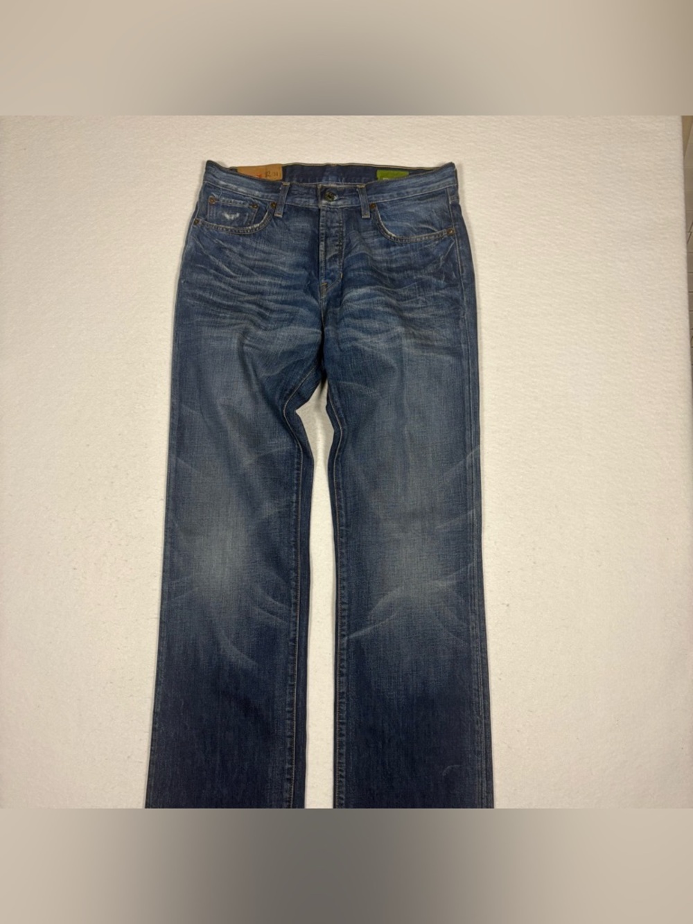 Gap 1969 Men's Straight Leg Jeans Dark Blue Denim Jeans 32x34 #P0021